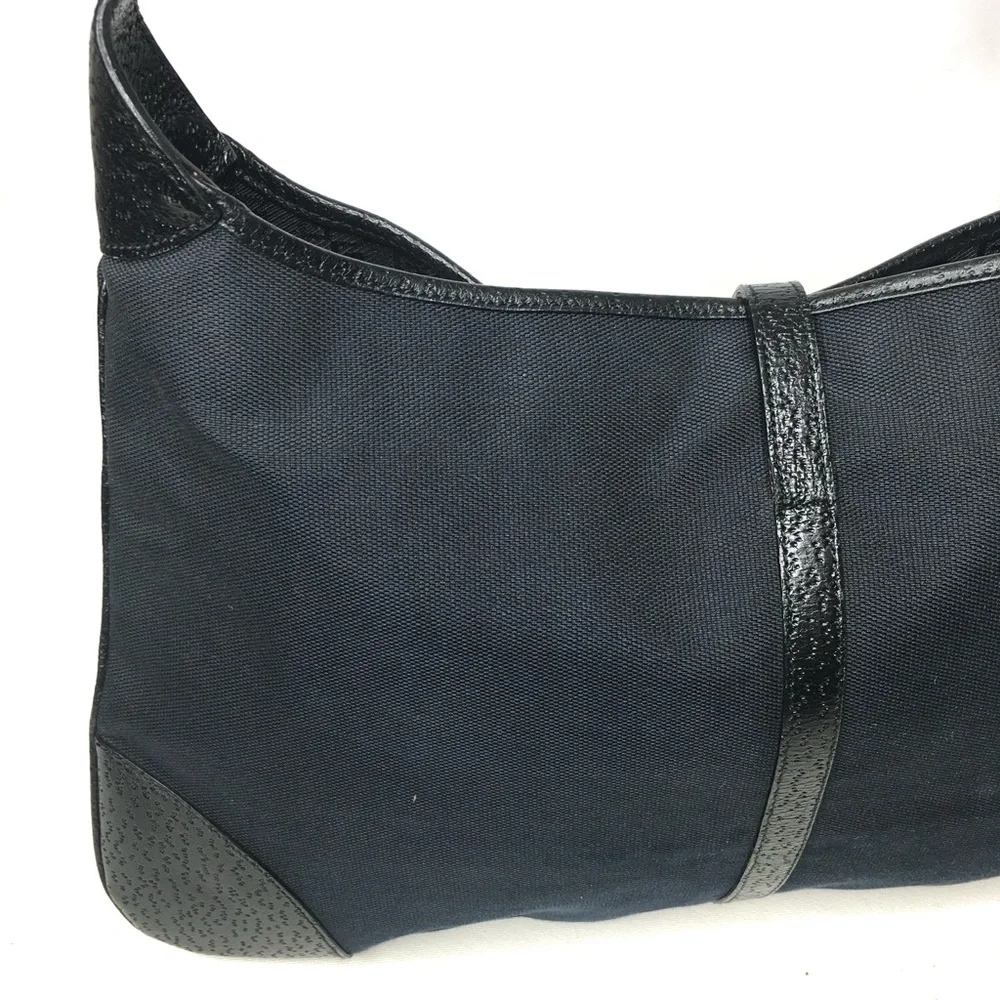 Authentic Gucci Jackie hobo bag black canvas